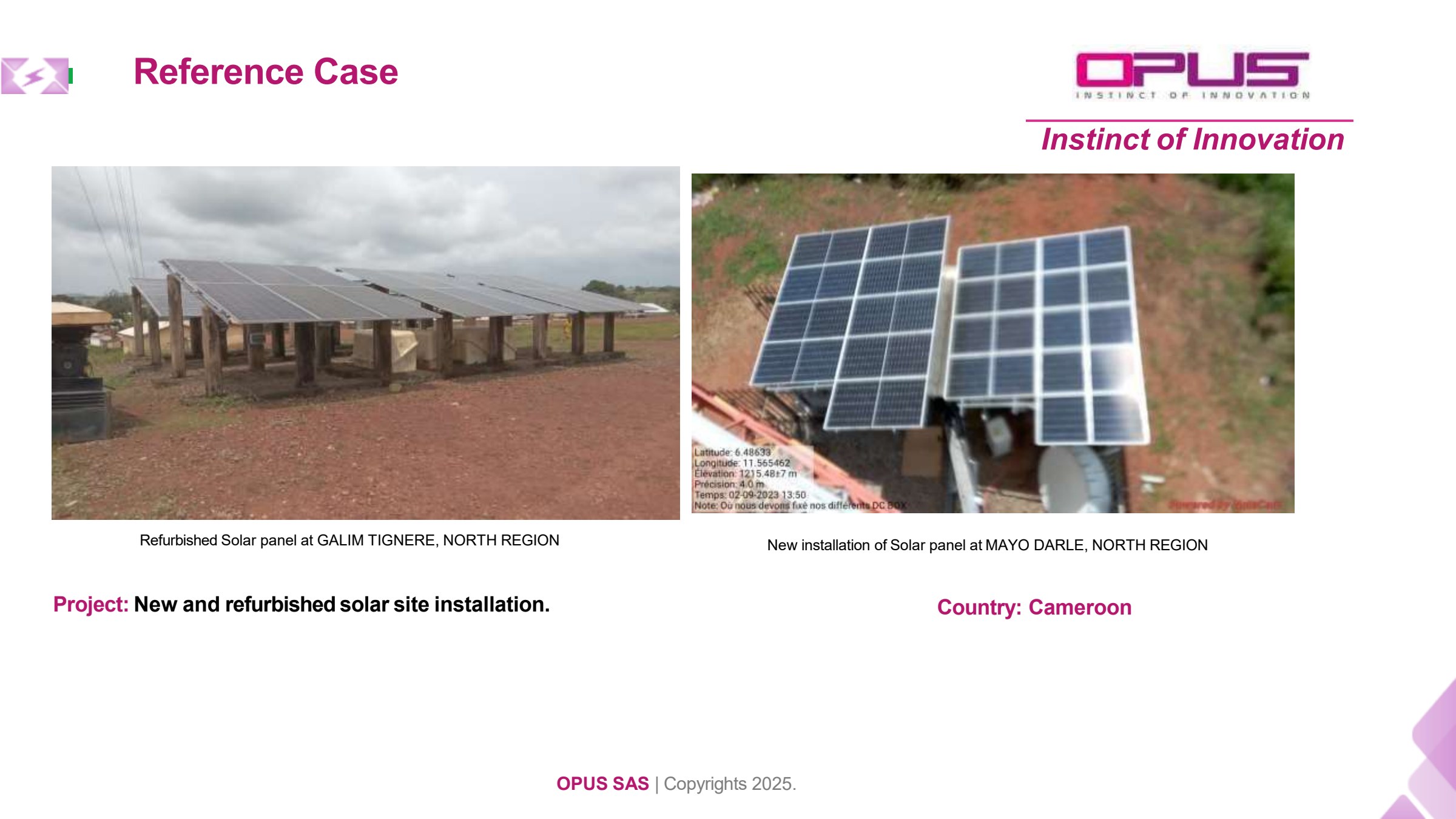 Solar site (new & refurbished)
